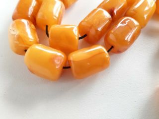 Antique Natural Baltic Amber Player Beads 54.  6 Grams. 8