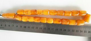 Antique Natural Baltic Amber Player Beads 54.  6 Grams. 9