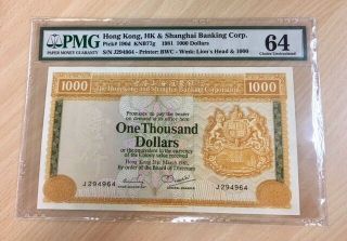 Rare Hong Kong Hk Hsbc 1981 $1000 P190d In Unc (better Year)
