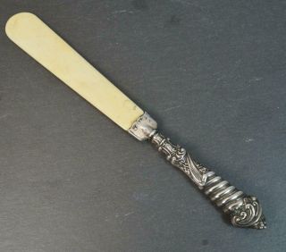Victorian Hallmarked Silver Letter Opener Or Page Turner