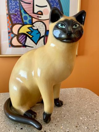 Sergio Bustamante Mexican Cat Sculpture Rare 33/100 17” Tall