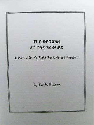 RARE SELF PUB.  : Return of the Rogues a Marine ' s Story BATAAN Japanese POW 1st ed 3