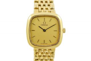 Vintage Omega De Ville Gold Plated Quartz Ladies Petite Watch 649