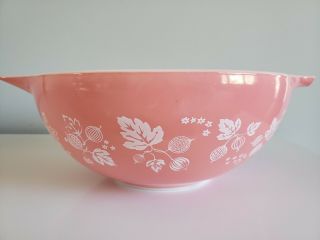 Vintage Pink Gooseberry Pyrex Mixing Bowls 441 442 443 444 6