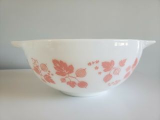 Vintage Pink Gooseberry Pyrex Mixing Bowls 441 442 443 444 7