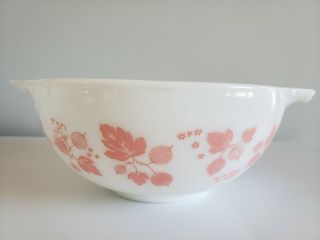 Vintage Pink Gooseberry Pyrex Mixing Bowls 441 442 443 444 8