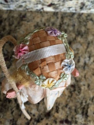 Vintage Bisque HTF Nancy Ann Storybook Doll Little Bo Peep JUDY ANN Straw Hat 6