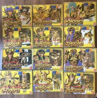 Bandai Knights Of The Zodiac Saint Seiya Gold Cloth 12 Set 1988 Vintage Japan