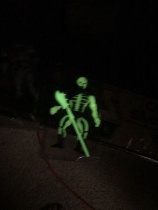 Vintage Masters Of The Universe Mattel Scare Glow Motu Figure Glow Dark Halberd