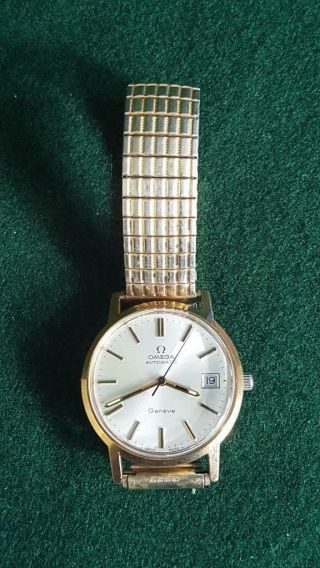 Vintage C.  1970s Omega Geneve Automatic Watch W Rapid Set Date
