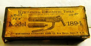 Vintage Winchester Model 1894 Hand Loading Tool.  50 Govt - Box - Instructions