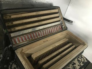 VINTAGE LA STRADELLINA SINFONY ACCORDION BY DALLAPE TONE CHAMBER 7