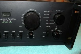 Vintage Sansui AU - 919 Integrated Rack Mount Amplifier L@@K amp 3