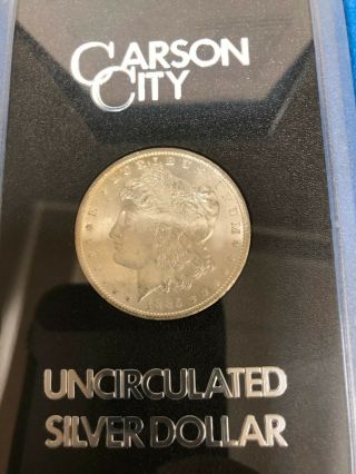 RARE 1885 CC Morgan Hoard Silver Dollar UNCIRCULATED Carson City 228,  000 3