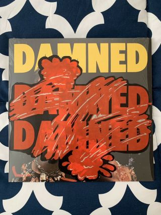 Damned Damned Damned - Rare Uk 1st Press W/ Eddie & Hot Rods Photo -