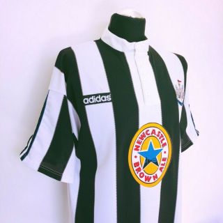 SHEARER 9 Newcastle United Vintage Adidas Home Football Shirt 1996/97 (XL) 5