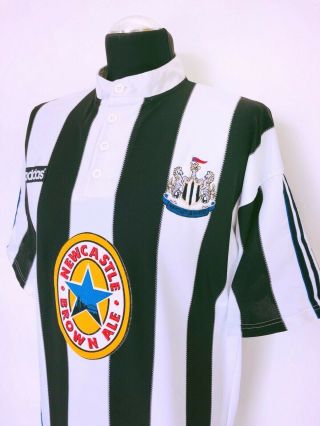 SHEARER 9 Newcastle United Vintage Adidas Home Football Shirt 1996/97 (XL) 6