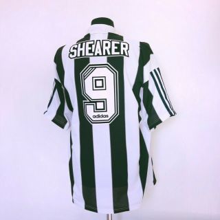 SHEARER 9 Newcastle United Vintage Adidas Home Football Shirt 1996/97 (XL) 8
