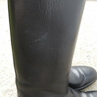 Vintage Gucci tall black leather riding boots 38.  5 6