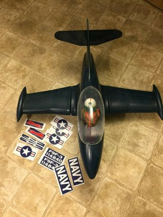 Vintage Gi Joe Panther Jet with 40th scramble pilot figure 4