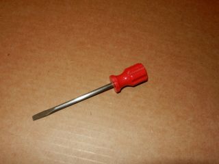 A C Gilbert Erector " Nz " Red Plastic Handle Screwdriver,