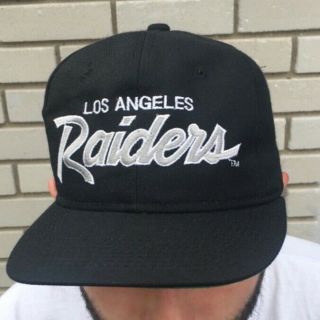 Vtg Sports Specialties Los Angeles Raiders Script Snapback Hat Cap Nwa Eazy E