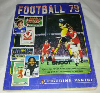 Vintage Panini : Football 79 Sticker Album : 100 Complete.