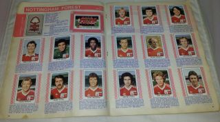 Vintage Panini : Football 79 Sticker Album : 100 Complete. 6