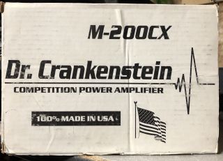 Old School Dr.  Crankenstein 2 - channel,  Amplifier,  RARE,  Vintage,  USA,  NOS,  NIB 5