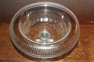Antique Irish Georgian Glass Turn Over Rim Salad Bowl Centre Piece Cork C1820