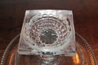 Antique Irish Georgian Glass turn over rim salad bowl centre piece Cork c1820 6