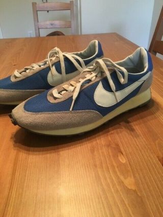 Vintage Nike Ldv Tailwind Waffle Running Shoe,  Size 10.  5,  Blue Gray,  Rare