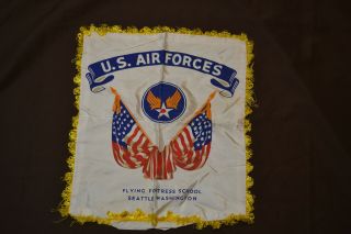 Wwii Us Army Air Forces Sweetheart Pillow Case Seattle Wa Flying School
