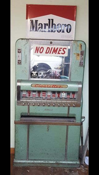 Vintage National Cigarette Vending Machine 1940s