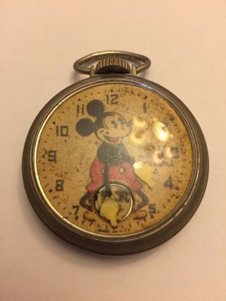 Mickey Mouse Collectible Vintage Pocket Watch