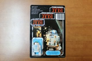 Vintage Star Wars Tri - Logo R2d2 Pop - Up Lightsabre/lightsaber Moc Unpunched