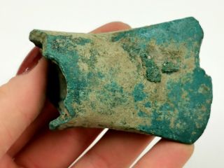 Ancient European Bronze Age Ca.  600 Bc Bronze Socketed Axe - Rare R437