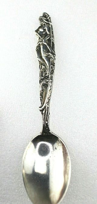 Rare Sterling Silver " Maiden Of The Mist " Souvenir Spoon