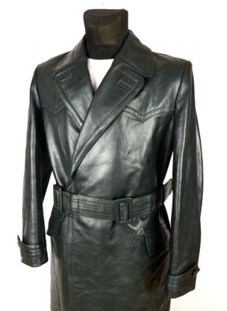 Ww2 German Horsehide Leather Coat Jacket M / L Heavy Vintage Motorcycle Dispatch