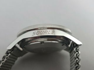 Squale 1521 50 ATMOS BLACK DIAL SILVER / BLACK BEZEL BOX AND PAPERS RARE 8