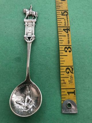 Antique Sterling Silver Souvenir Spoon Virginia Sic Semper Tyrannis 29 Grams