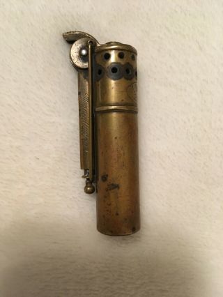 Imco 2200 Brass Trench Lighter Austria Pocket Top Striker Vintage