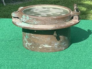 Antique Wc Wilcox Crittenden 7 Marine Nautical Brass Porthole