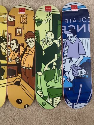 Rare Chocolate Bar Series Complete Set Of Seven 7 Collector Decks Skateboard Art 4