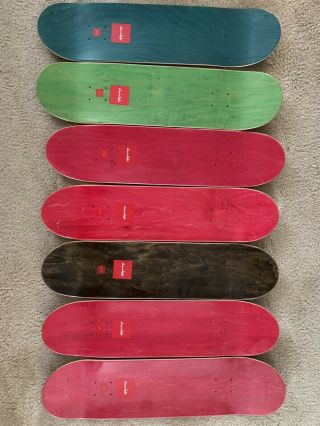 Rare Chocolate Bar Series Complete Set Of Seven 7 Collector Decks Skateboard Art 5