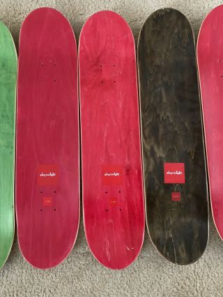 Rare Chocolate Bar Series Complete Set Of Seven 7 Collector Decks Skateboard Art 7
