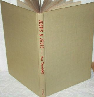 Jeeps & Jests by Bruce Bairnsfather 1st Ed - Cartoon Humor In War 1943 DJ 100 pp 2