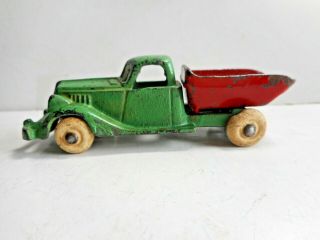 Sm Hubley Cast Iron Dump Truck Toy Road Construction 2224 2225 1930s
