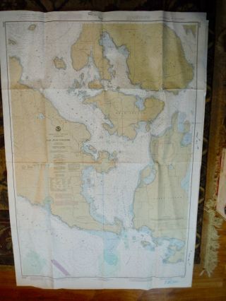Noaa Nautical Chart 18434 San Juan Channel,  Puget Sound Islands,  1st Ed.  1983