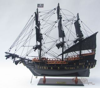 Black Pearl Ship Model Ready For Display 20 "